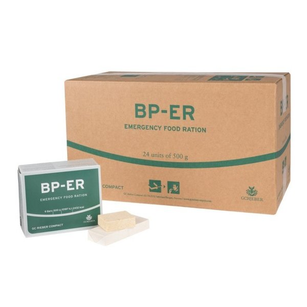 BP-WR ist nun BP-ER Notration 12kg = 24 Pkg. a 500g + 1 Dynamotaschenlampe gratis!