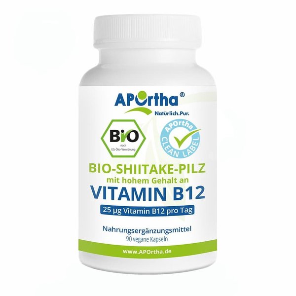 Bio Shiitake Pilz mit hohem Gehalt an Vitamin B12