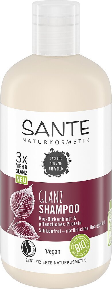 Sante Glanz Shampoo 250ml mit Bio-Birkenblatt und pflanzlichen Protein